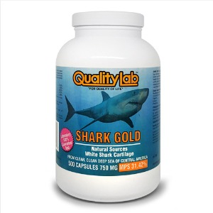 캐나다 퀄리티랩 샤크골드 상어 연골 칼슘 콘드로이친 영양제 Shark Gold 750mg 500캡슐